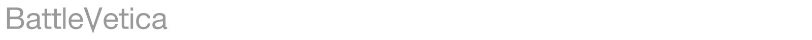 BattleVetica font preview